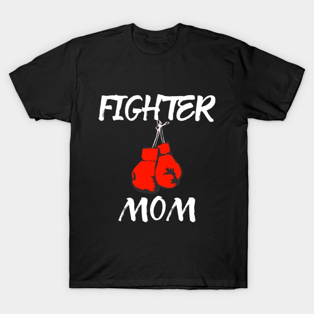 Boxing Fighter Mom T-Shirt by coloringiship